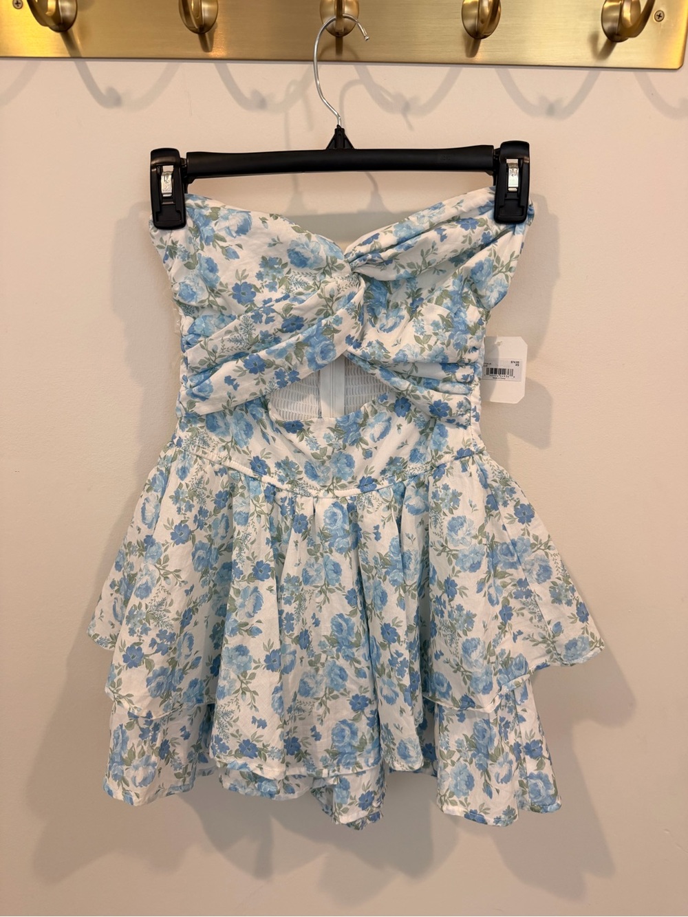 Altar'd State Blue & White Floral Mini Dress